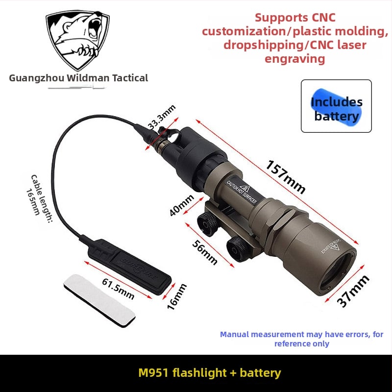Фенерче — комплект предпазни капачета с IR филтър, M951, метален корпус (Метален; M951; IR филтър; Статичен модел; Неелектрически)