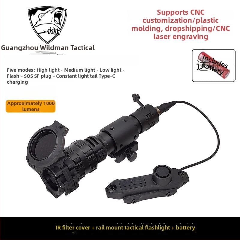 Фенерче — комплект предпазни капачета с IR филтър, M951, метален корпус (Метален; M951; IR филтър; Статичен модел; Неелектрически)