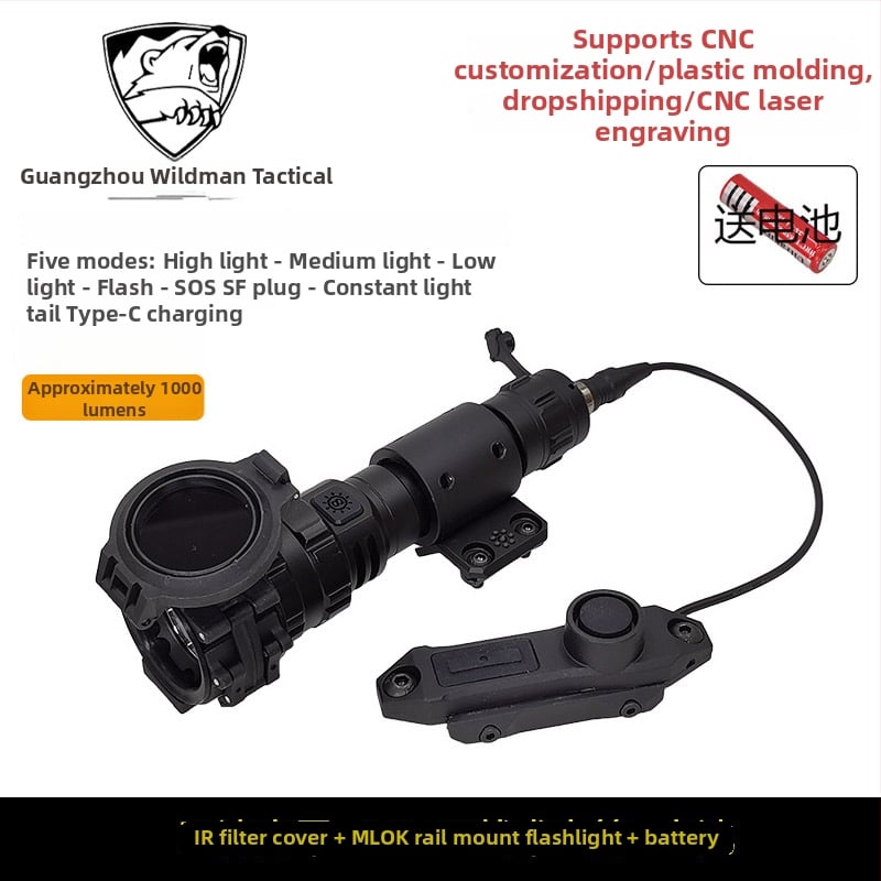 Фенерче — комплект предпазни капачета с IR филтър, M951, метален корпус (Метален; M951; IR филтър; Статичен модел; Неелектрически)