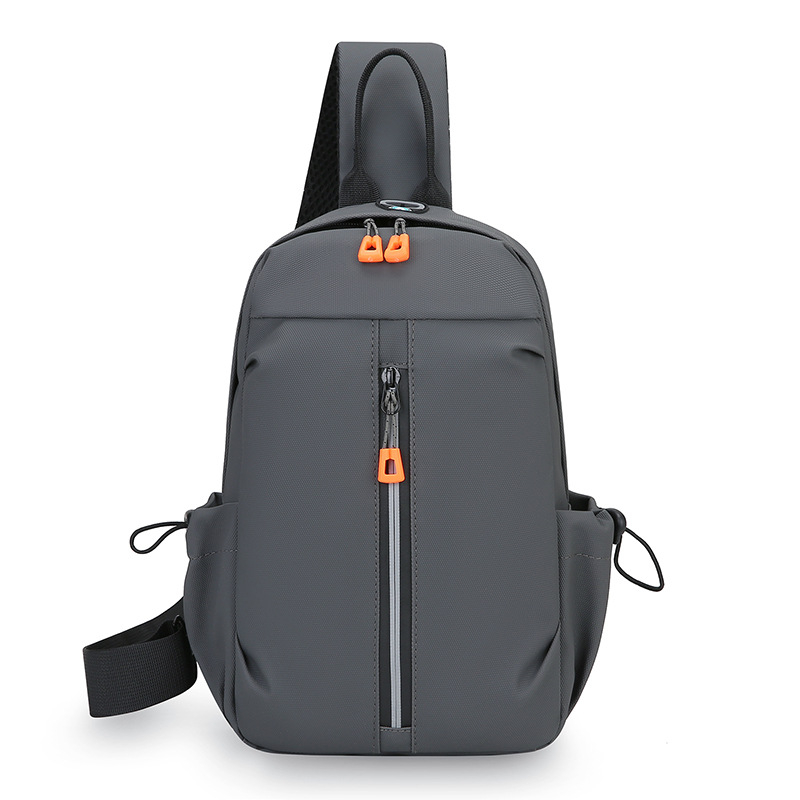 Muška torbica za prsni koš, crossbody stil, vodootporna PU, minimalistički luksuz, poliester podstava