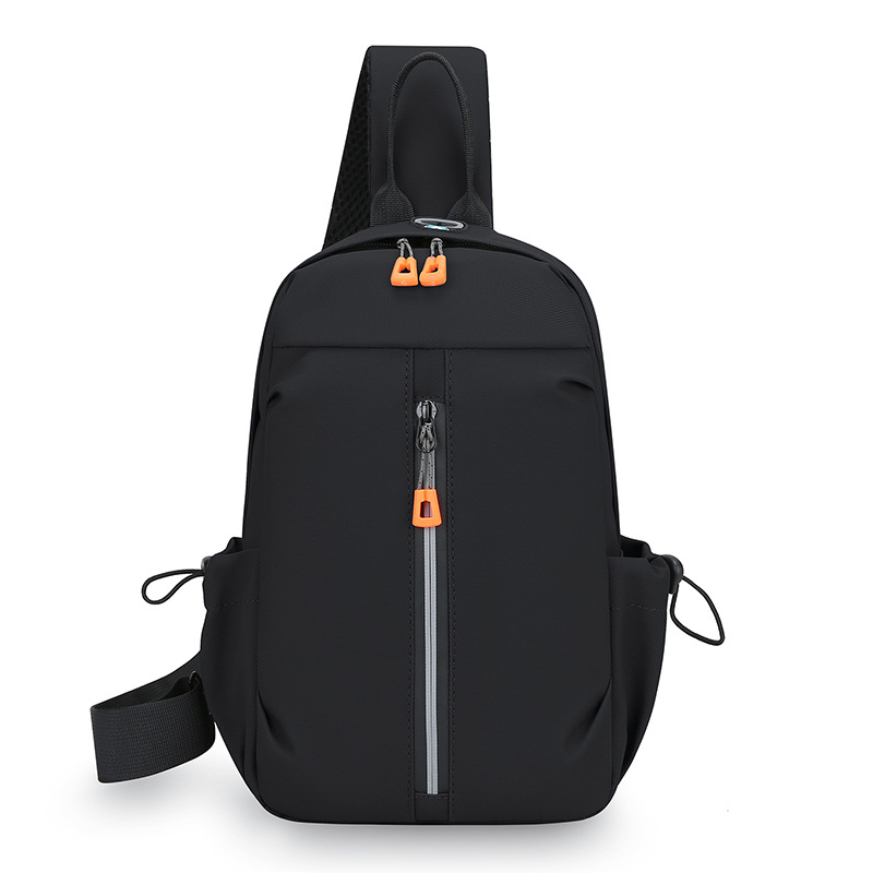 Muška torbica za prsni koš, crossbody stil, vodootporna PU, minimalistički luksuz, poliester podstava