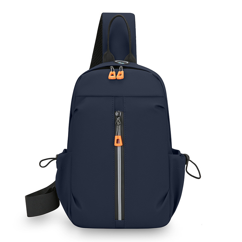 Muška torbica za prsni koš, crossbody stil, vodootporna PU, minimalistički luksuz, poliester podstava