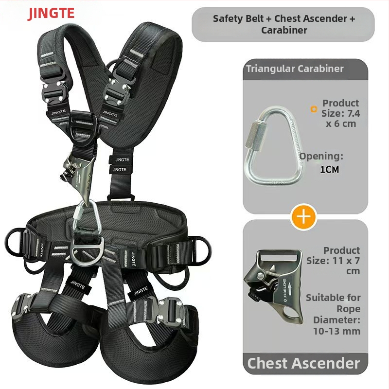 Ham de siguranță pentru corp întreg pentru lucru la înălțime – Jingte, alpinism și salvare, anti-cădere