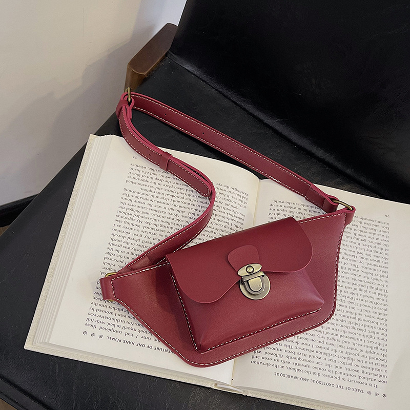 Unisex PU dječja kaišna torbica, retro crossbody novčanik za kovanice, bez podloge, prozračna, svakodnevna upotreba, za vrtić i osnovnu školu