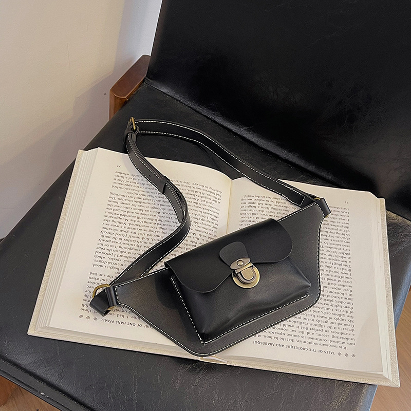 Unisex PU dječja kaišna torbica, retro crossbody novčanik za kovanice, bez podloge, prozračna, svakodnevna upotreba, za vrtić i osnovnu školu