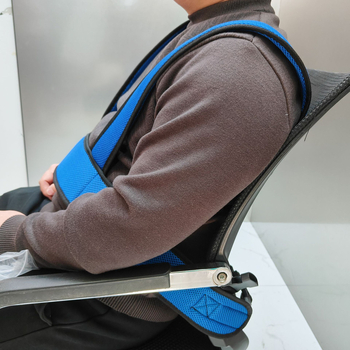 Kerekesszékre szóló ülésbiztonsági öv, szalagból készült, nylon biztonsági kötél, 100 cm hosszú