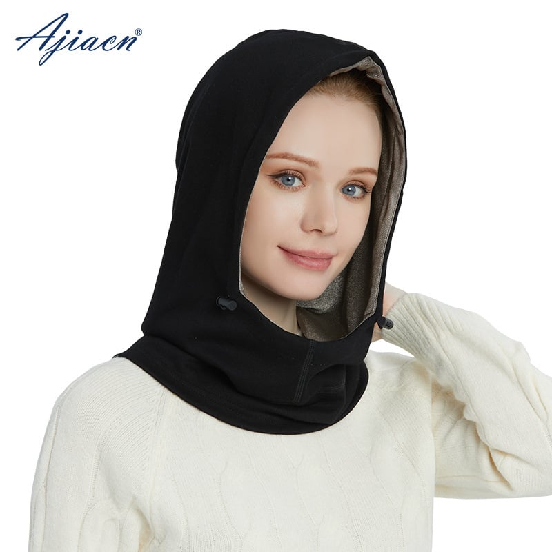 Zaštitna kapa za glavu od elektromagnetnog zračenja, srebrno vlakno, dvodijelni dizajn, 90 g, za ured/kuću i putovanja, opcija kompatibilna s maskom