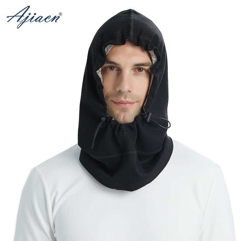 Zaštitna kapa za glavu od elektromagnetnog zračenja, srebrno vlakno, dvodijelni dizajn, 90 g, za ured/kuću i putovanja, opcija kompatibilna s maskom