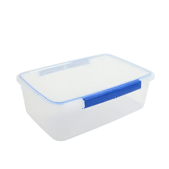 Pravokutni plastični kontejner za hranu od PP-a, zatesnjen poklopac, mikrovalna kompatibilnost, kapacitet 2,1–3 L