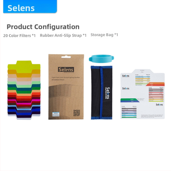 MK 696090 Студио светлина – алуминиева сплав, 103 г, комплект от 20 филтърни листа с рефлектор за гореща обувка