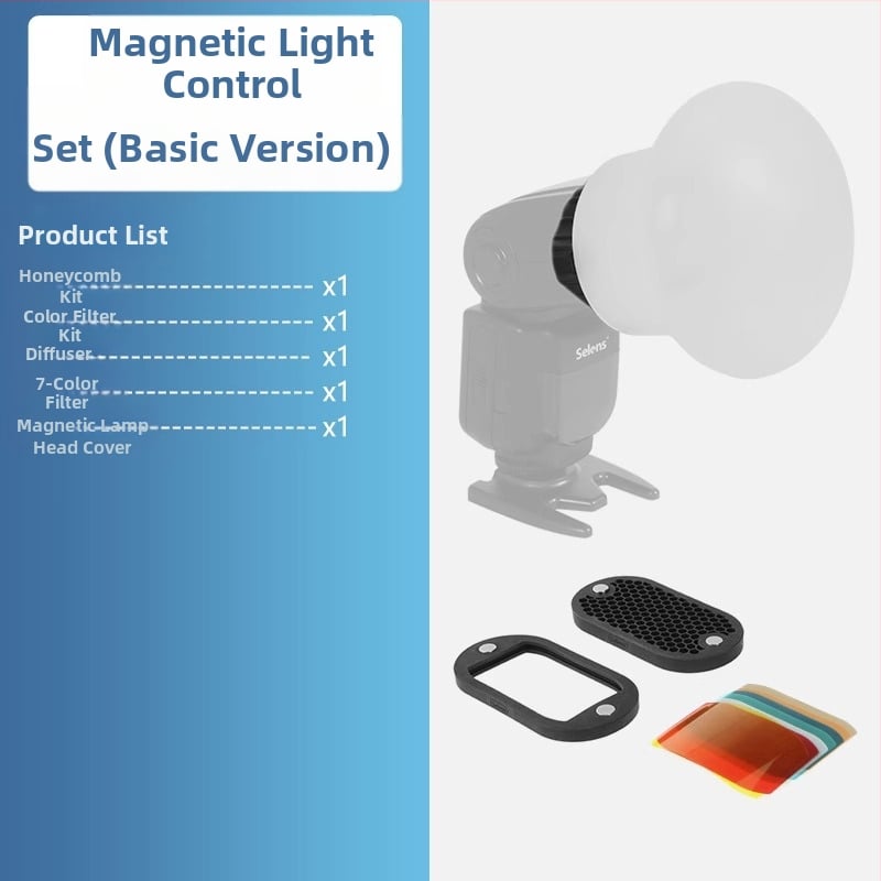 MK 696090 Студио светлина – алуминиева сплав, 103 г, комплект от 20 филтърни листа с рефлектор за гореща обувка