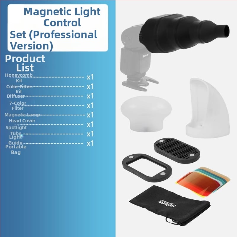 MK 696090 Студио светлина – алуминиева сплав, 103 г, комплект от 20 филтърни листа с рефлектор за гореща обувка