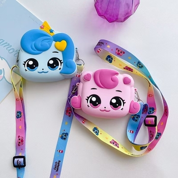 Gyerekeknek készült szilikon keresztpántos válltáska – lélegző, vízálló, ultrakönnyű, kopásálló, óvodásoknak