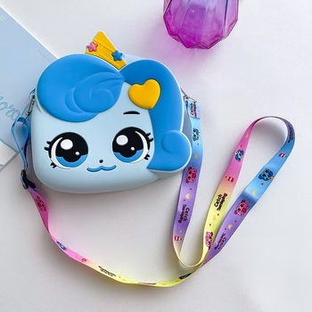 Gyerekeknek készült szilikon keresztpántos válltáska – lélegző, vízálló, ultrakönnyű, kopásálló, óvodásoknak