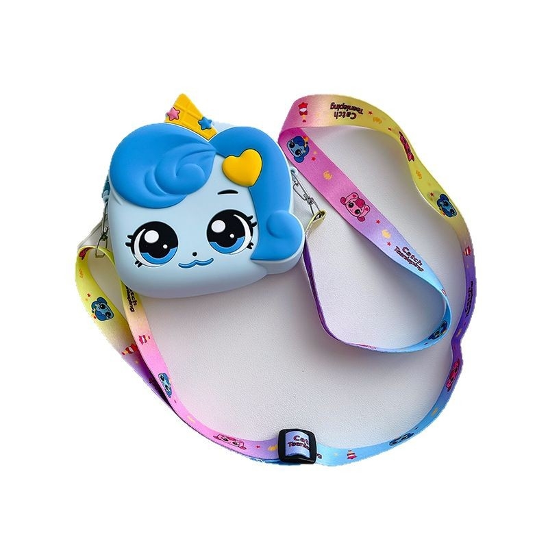 Gyerekeknek készült szilikon keresztpántos válltáska – lélegző, vízálló, ultrakönnyű, kopásálló, óvodásoknak