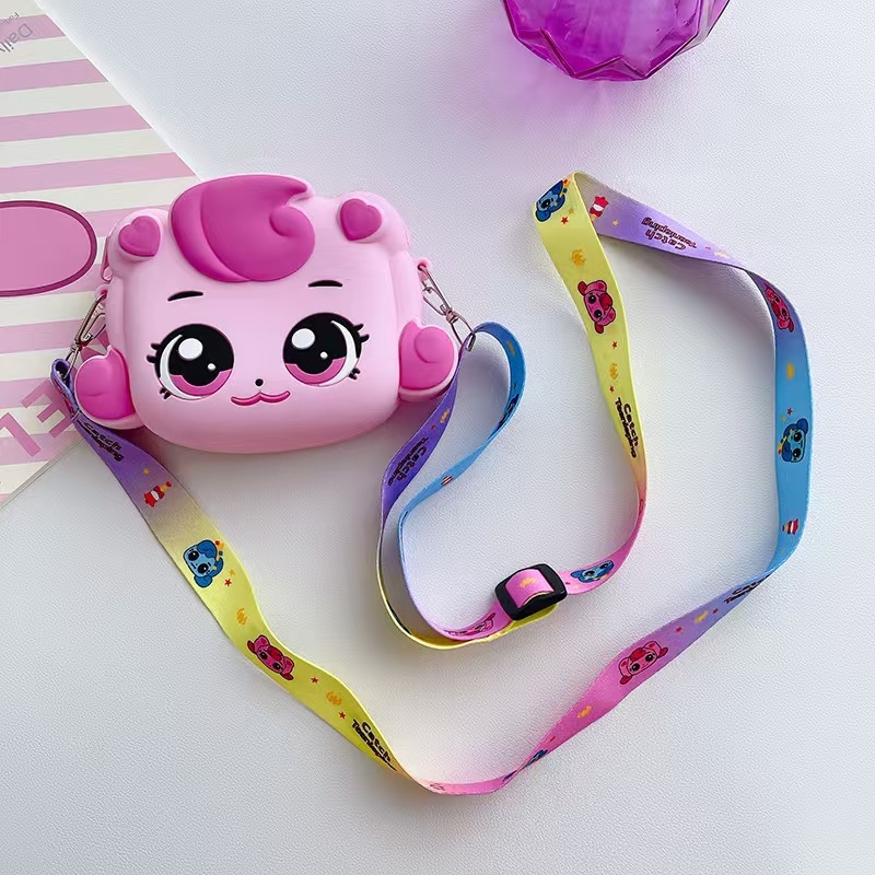 Gyerekeknek készült szilikon keresztpántos válltáska – lélegző, vízálló, ultrakönnyű, kopásálló, óvodásoknak