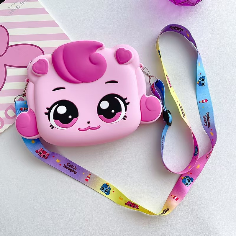 Gyerekeknek készült szilikon keresztpántos válltáska – lélegző, vízálló, ultrakönnyű, kopásálló, óvodásoknak