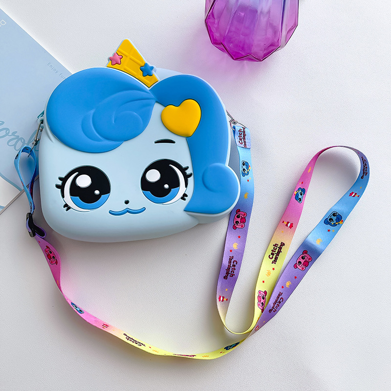 Gyerekeknek készült szilikon keresztpántos válltáska – lélegző, vízálló, ultrakönnyű, kopásálló, óvodásoknak