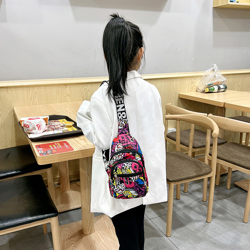 Gz6003 Dječja torba za prsa, crossbody stil, nylon materijal, nylon podstava, unisex, za osnovnu školu, proljeće 2022