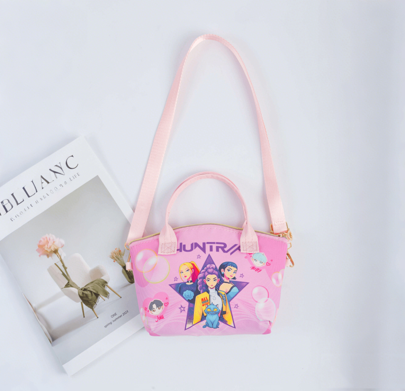 Kožna crossbody torbica za šminku s motivom anime cartoon — PU, prozračna, ultralako, sklopiva