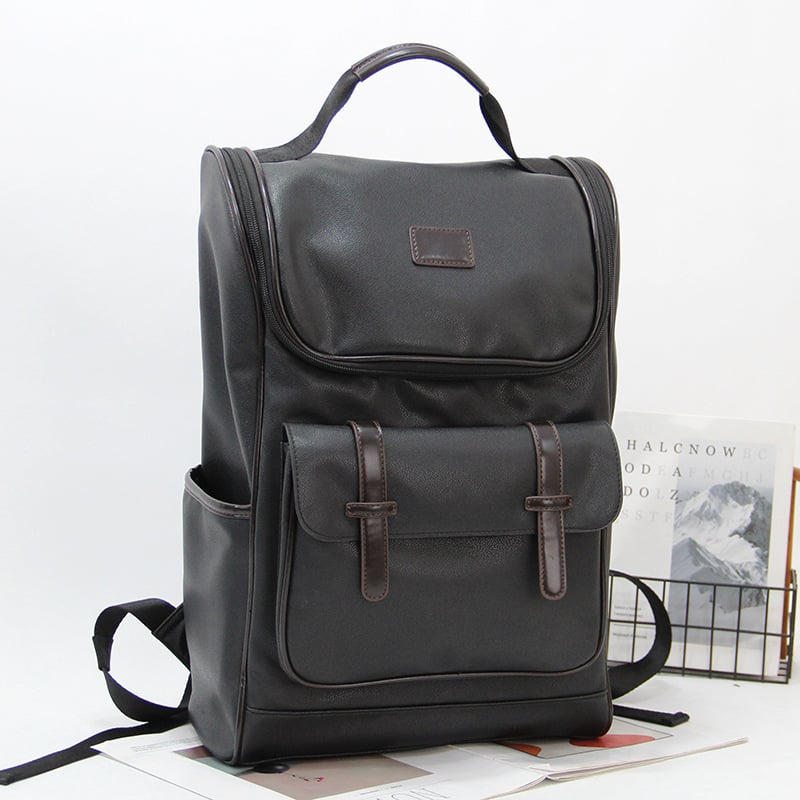 Ruksak - Koreanskog stila, za outdoor i putovanja, 20L kapaciteta, PU koža, vodootporan, protiv krađe, zračne trake