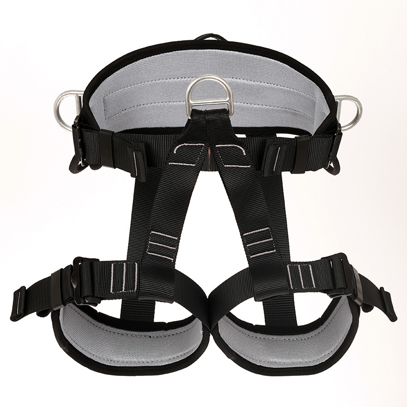 Curea de siguranță cu cinci puncte, cu cârlige duble pentru lucrări la înălțime, curea și frânghie din poliester, sarcină de 15 kN, lungimea frânghiilor: orice dimensiune, protecție împotriva căderilor