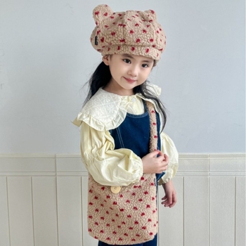 Torba preko ramena za učenike osnovne škole, plišani materijal, unisex, zimska sezona 2025