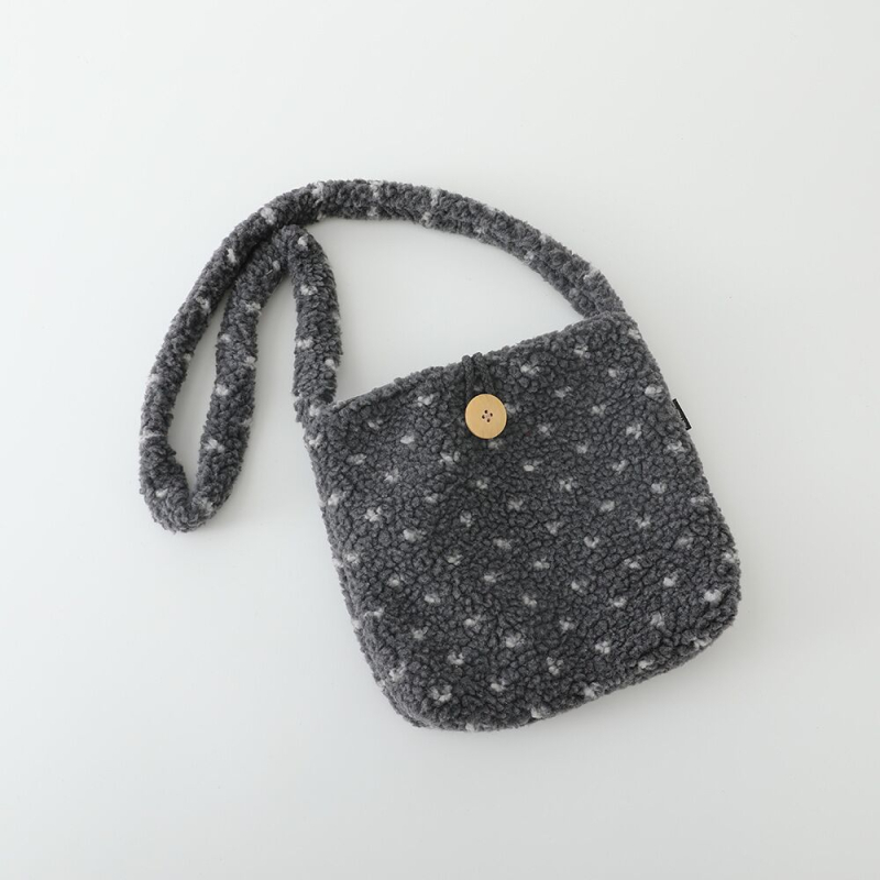 Torba preko ramena za učenike osnovne škole, plišani materijal, unisex, zimska sezona 2025