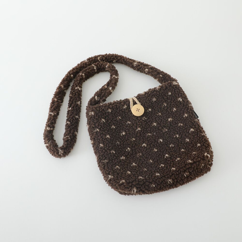 Torba preko ramena za učenike osnovne škole, plišani materijal, unisex, zimska sezona 2025