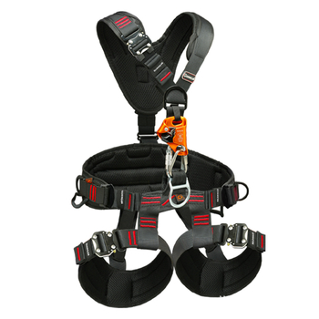 Пет-точков предпазен колан за работа на височина, Guangjia, полиестер с висока якост, Dyneema въже, дължина на въжето 2 м