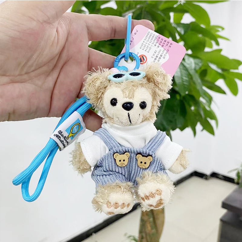 Плюшено ключодържател-висулка, карикатурна животинска кукла, пълнеж PP памук, платнено тяло, за възраст 15–35