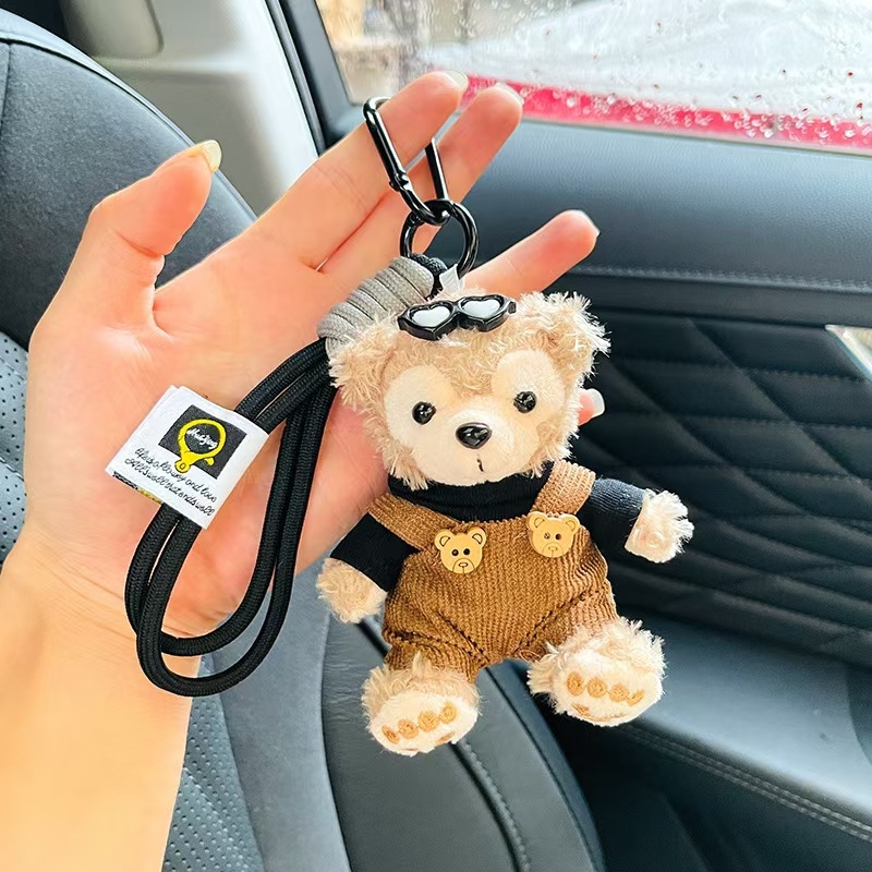 Плюшено ключодържател-висулка, карикатурна животинска кукла, пълнеж PP памук, платнено тяло, за възраст 15–35