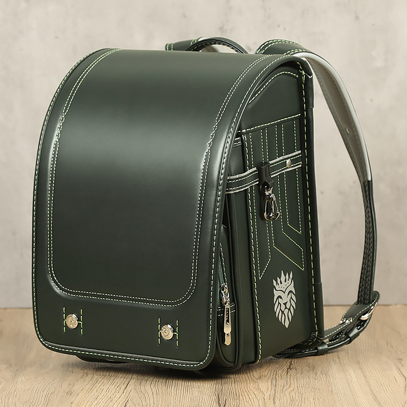 Ученическа раница за началното училище с намаляване на натоварването, защита на гръбнака, водоустойчива, PU материя (Капацитет под 20 л, 13-инчов лаптоп)