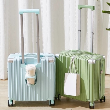 Bagaj de cabină, ușor ABS+PC, închidere cu fermoar, roți universale, unisex