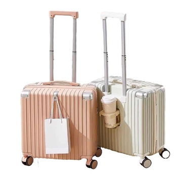 Bagaj de cabină, ușor ABS+PC, închidere cu fermoar, roți universale, unisex