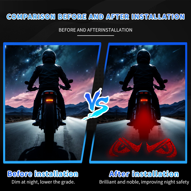 Mootorratta tagatuli LED-numbrimärgiga valgustus, 12V, 5W, 1200lm, PC-korpus