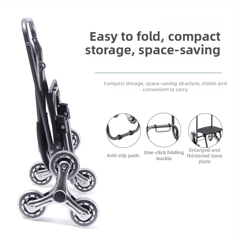 Junmei zložitelný nákupný vozík, pohyblivý, s funkciou výstupu na schody, tlač loga a prispôsobenie