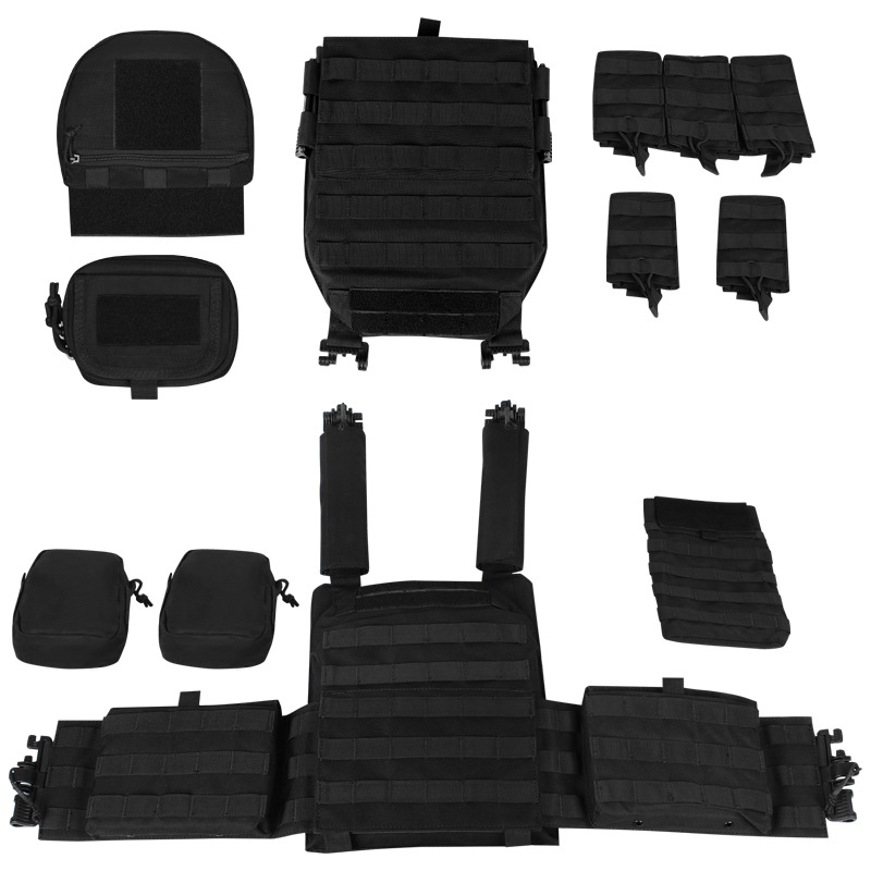 LASVENIS AV-8128 1000D полиестер тактическа жилетка с камуфлаж, износоустойчива