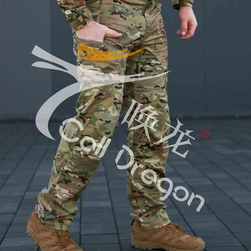 Тактически мъжки панталони Slim-fit за тренировки и активности на открито — памук-полиестер, дишащи, износоустойчиви, ветроустойчиви, за всички сезони