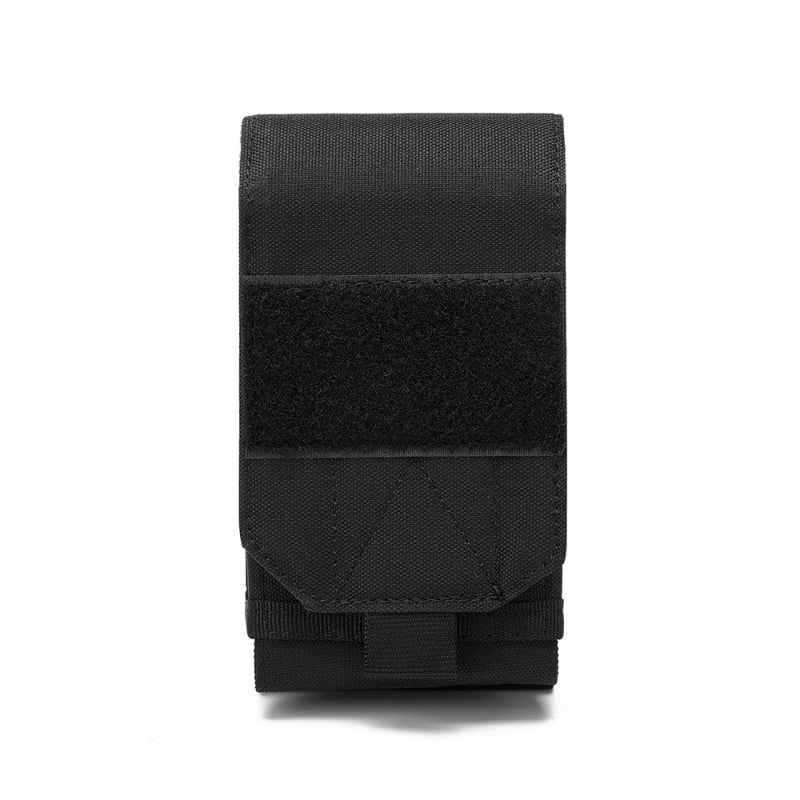 Τσάντα κινητού από Oxford ύφασμα, Velcro κλείσιμο, εσωτερική θήκη για κάρτες, κατακόρυφος τετράγωνος σχεδιασμός, unisex