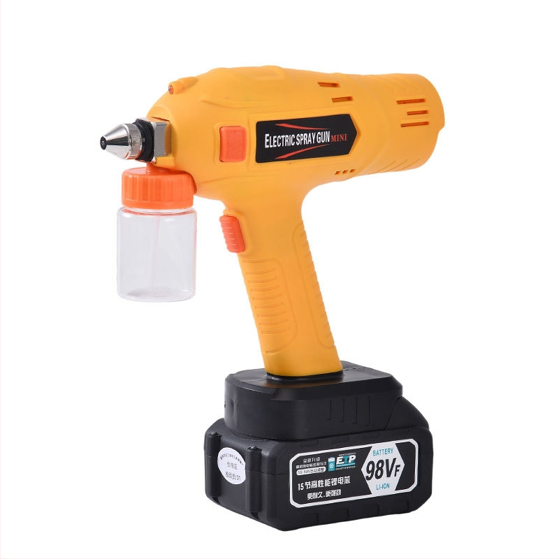 Električni sprej-pištolj za popravak s litijskom baterijom, 21V, ručni, za popravak boje na karoseriji, drvenih vrata i figurica