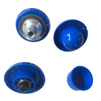 Pistol de lipit cu cap de împingere din nailon, placă de împingere rotativă, filet M8, cap cu rulmenți dubli