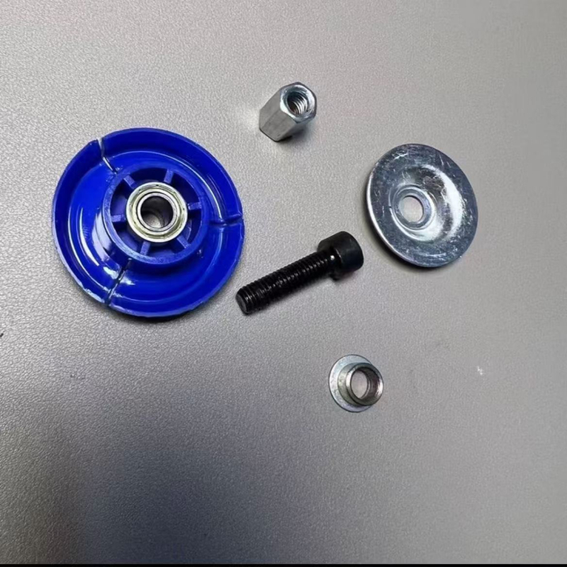 Pistol de lipit cu cap de împingere din nailon, placă de împingere rotativă, filet M8, cap cu rulmenți dubli