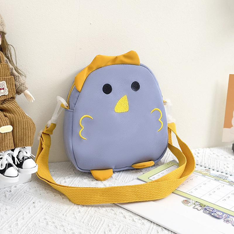 Mala crossbody torba s motivom pilića – unisex, platno, podstava poliester-pamuk, uzorak anime, svakodnevna upotreba, za školu