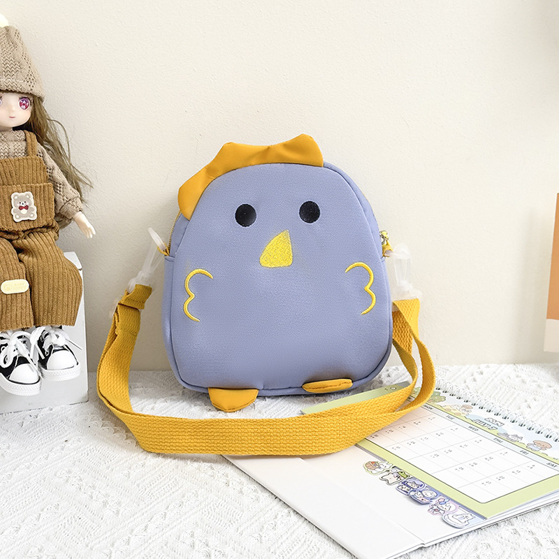 Mala crossbody torba s motivom pilića – unisex, platno, podstava poliester-pamuk, uzorak anime, svakodnevna upotreba, za školu