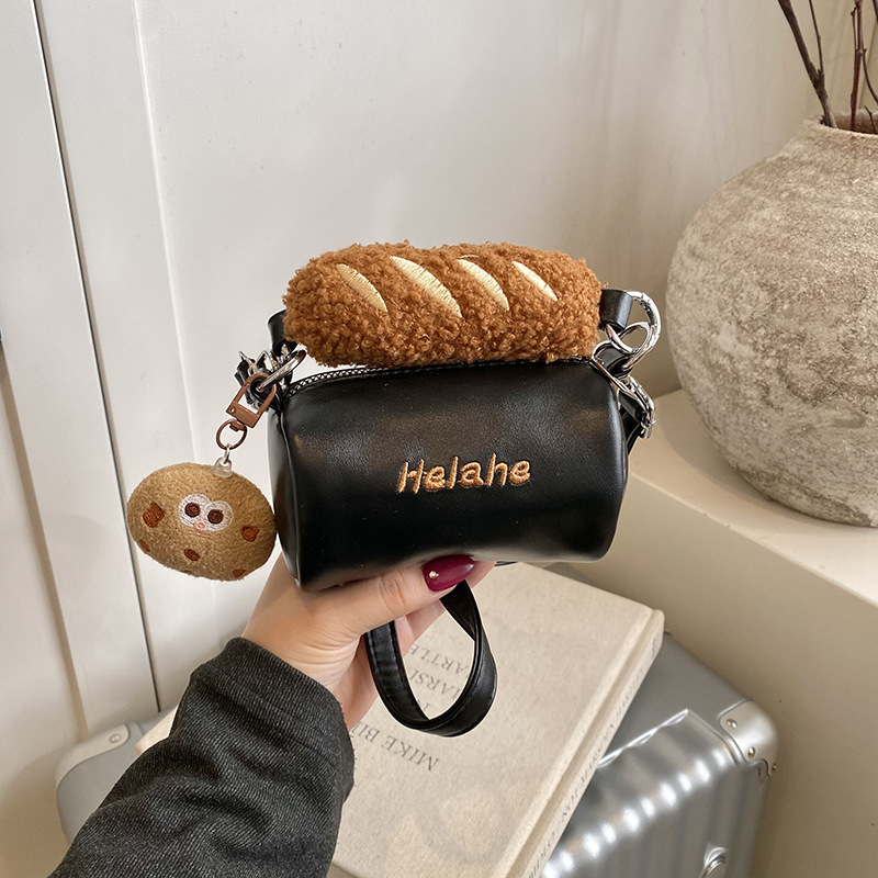 Dječja crossbody torba – retro stil, moderna i privlačna, PU materijal, podstava poliester, uzorak hot dog, za djevojčice osnovne škole