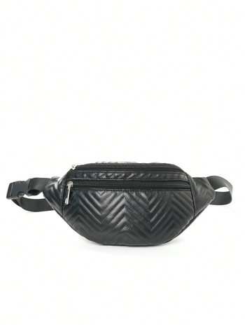 Dječja crossbody torbica s rombi quilt uzorkom i V-izšivanjem; vanjska PU, podstava od poliestera, vodootporna, težina 90 g, proljeće 2024