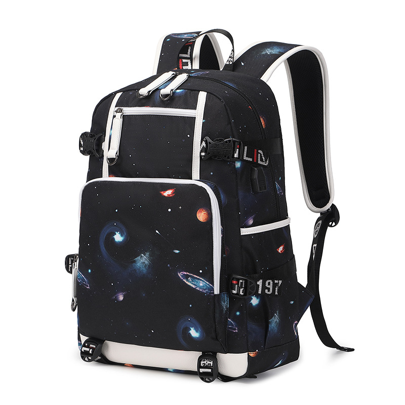 Muški školski ruksak 2026 novi model s cvjetnim printom, Oxford tkanina, 20-35 L, model 6101-8, ulični stil