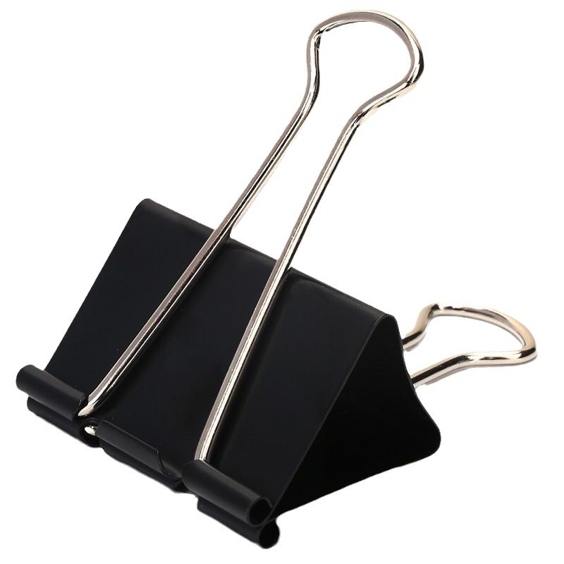 Μεταλλικό μεγάλο κλιπ για έγγραφα – κλιπ γραφείου με μακριά ουρά, συμβατό με πίνακα σχεδίασης