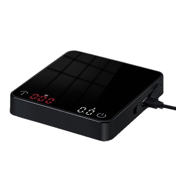 Kava vaga, model C500, elektronička kuhinjska vaga kapacitom do 2 kg, rezolucija 0,1 g (0,01 g do 500 g), punjiva litijska baterija, digitalni zaslon, višefunkcionalna